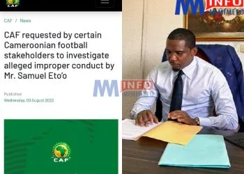 Fecafoot President Samuel Eto'o Under investigation from CAF