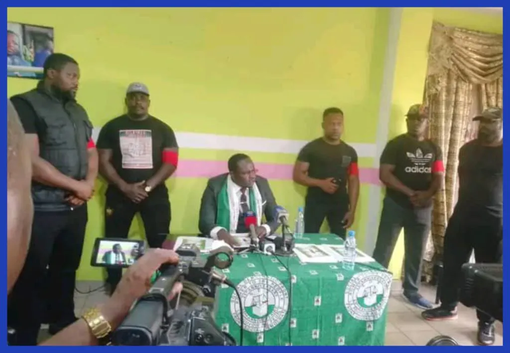 Shewa David at today's Press Conference