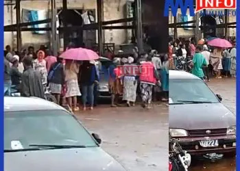 Residents celebrate first car arrival in Fundong after many months