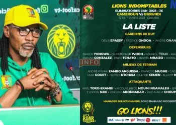 Rigobert Song releases list of lions game against Burundi