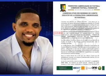 The Executive Committee of Cameroon football Federation says it stands with Samuel Eto'o