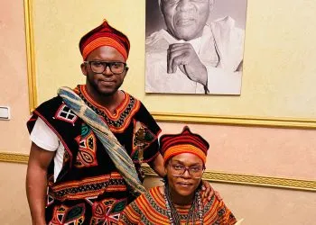 Ni John Fru Ndi's gallery. His daughter, Dr. Tina Fru Ndi is his heir.