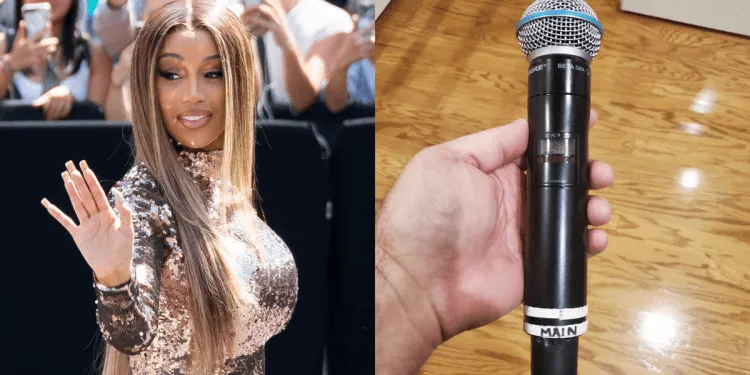 Microphone Cardi B Threw At Fan Sells For Nearly $100,000 (59,7 million FCFA), money used for charity
