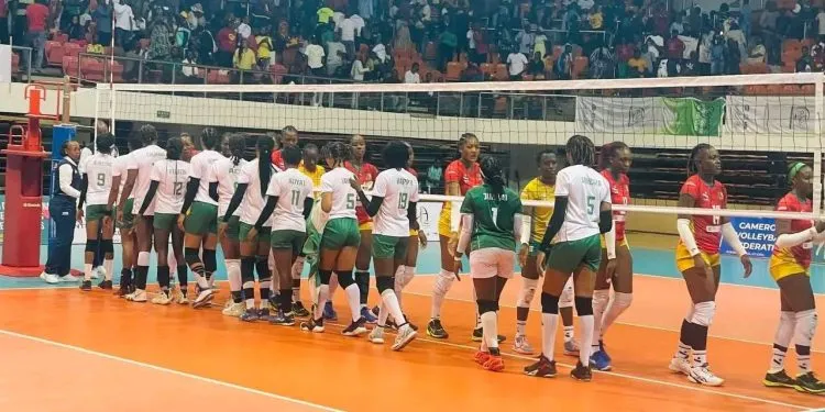 Cameroon female basketball secures another win, beating Nigeria 3 sets to 0.