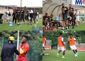 Indomitable Lions train ahead of crucial encounter with Burundi