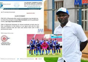 PWD Bamenda sacks head coach after losing finals of Cameroon Cup