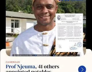 Paramount Chief of Buea, Dr. Robert Esuka Mbella Endeley