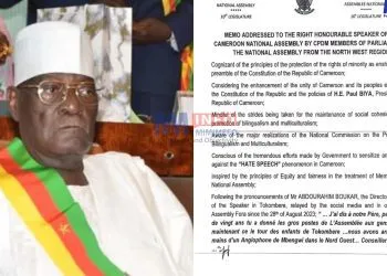NW MPs address concerns to the President of the Cameroon national assembly