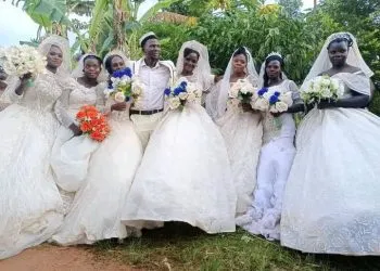 Ugandan man marries seven wives at once