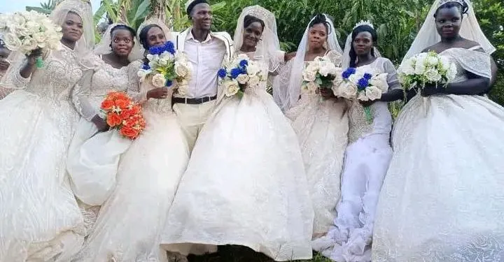Ugandan man marries seven wives at once
