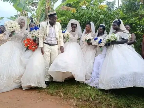 Ugandan man marries seven wives at once
