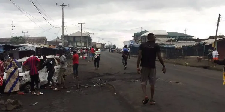 Image of Muea after Separatist attack. I am stranded, I am disabled, all my family arrested in Buea - People Voice