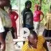 Women gang up on man