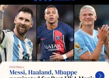 Manchester City's Erling Haaland and Paris Saint-Germain's Kylian Mbappe