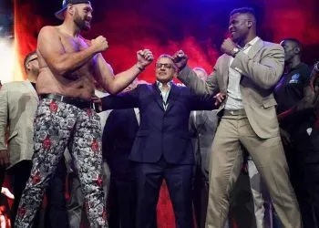 Francis Nganou and Tyson Fury Faceoff in Press Conference Ahead of October 28 Match