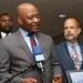 Dr John Nkemngong Nkengasong speaking to journalists in Yaounde last week (Credit US Embassy Yaounde)