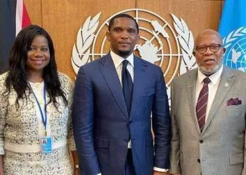 Samuel Eto'o Fils given honorary award by the UN