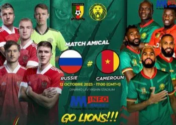 The Indomitable Lions of Cameroon will face Russia in a friendly encounter - the first game between the two teams in 12 years