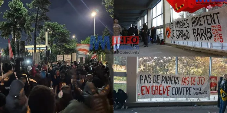 Protesters in Paris say they are used to prepare for teh Olypics but treated like 'sub humans' without rights