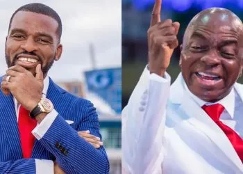 Isaac Oyedepo and his father Bishop David Oyedepo