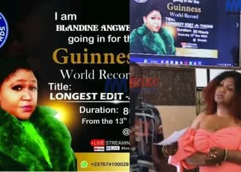 Blandine Angwe Fon sets record for longest video editing time