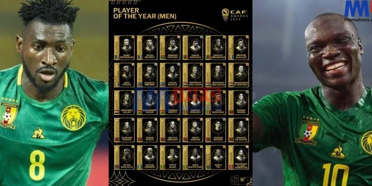 Frank Anguissa and Vincent Aboubakar nominated for the CAF Best Player Awards