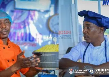 Chef Tope Maggie cooks for 200 hours