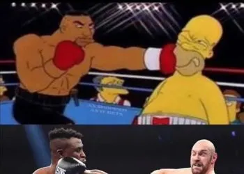 Francis N'Gannou says the Simpsons are always in the know
