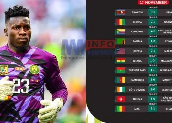 Onana Injury scare as Lions gain victory over Mauritius