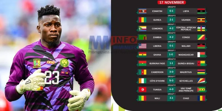 Onana Injury scare as Lions gain victory over Mauritius