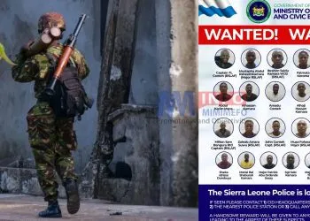 Sierra Leone authorities release list of fugitives in connection with Sunday's events