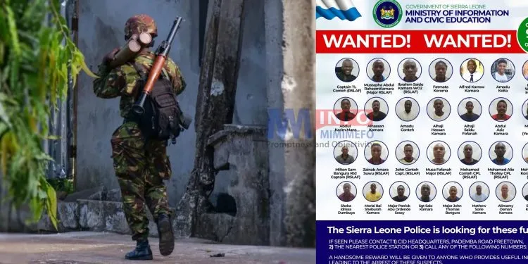 Sierra Leone authorities release list of fugitives in connection with Sunday's events