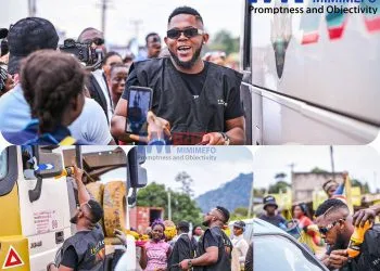 Tenor Takes to the streets to promote a drink