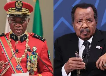 Gabon's Transitional Leader and Cameroon's President