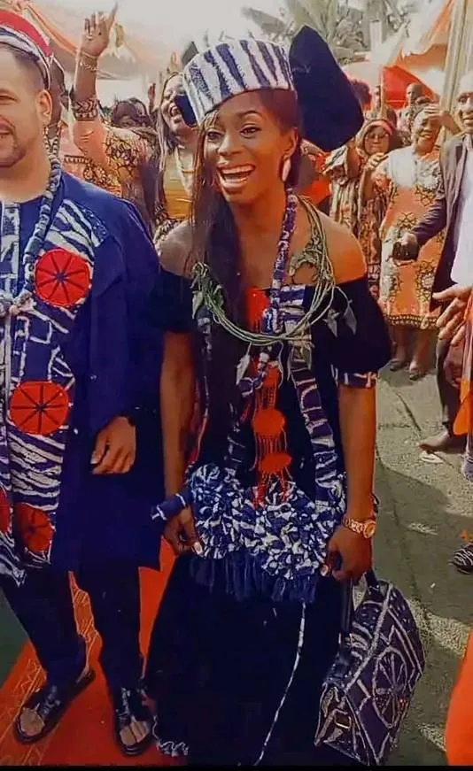 Claudine Falonne Meffometou Tcheno on her tradditional wedding day