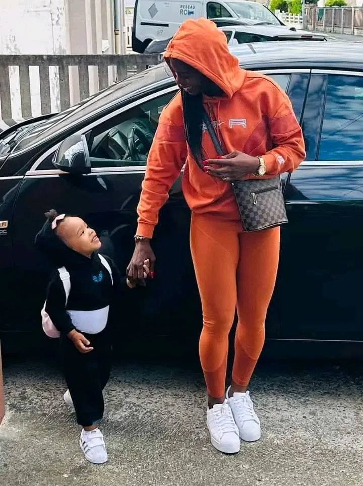 Claudine Falonne Meffometou Tcheno  and daughter 