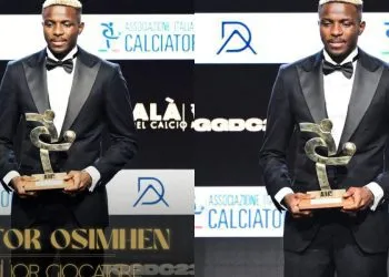 Victor Osimhen, has won the Italian Footballers’ Association (IFA) Footballer of the Year