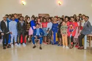 Abongdoh Maluyane Titus during some of his outreach programs in Cameroon