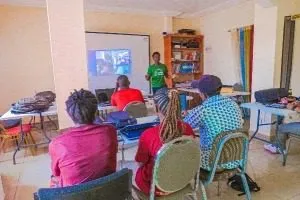 Abongdoh Maluyane Titus during some of his outreach programs in Cameroon