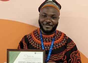 Njieforti Princewill Gana, an alumnus of GBHS Bali, has clinched the coveted EVWA Changemaker award presented by the Ban Ki-moon Centre for Global Citizens at the COP28 in Dubai,