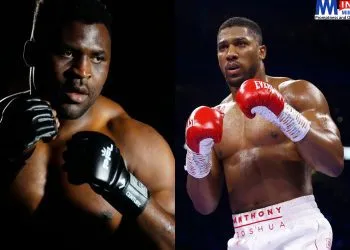 Francis Ngannou and Anthony Joshua 2024