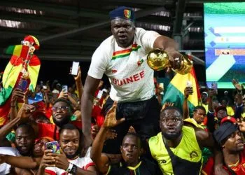 Guinea Conakry AFCON celebration