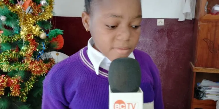 Mafogo Fely Georgia strives to be an inspiration to other children who are visually impaired or have disabilities in Cameroon