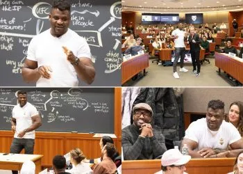 Ngannou in Havard Buisness School