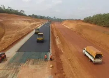 Douala Yaounde Road under construction
