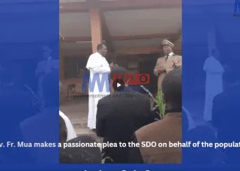 Fr. Mua makes a passionate plea to the SDO on behalf of the population