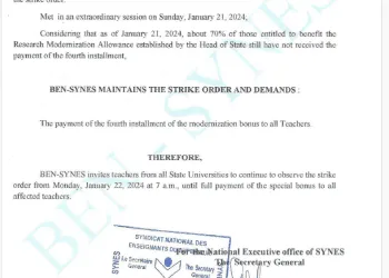 BEN-SYNES protests in Cameroon