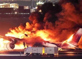 Japan Airlines plane inferno after 'miracle' escape