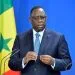 Macky Sall on the election day in Senegal