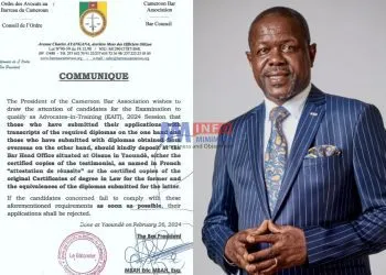 Cameroon Bar Association communique